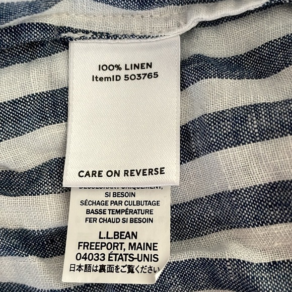 L.L Bean Signature Linen‎ Top - Picture 8 of 9
